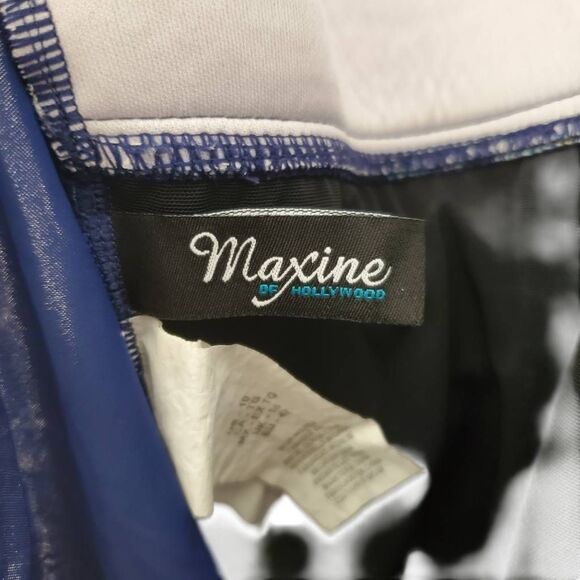 Maxine Of Hollywood Women's V-Neck Drape Front Mio One Piece Swimsuit Size 10 - Picture 8 of 13